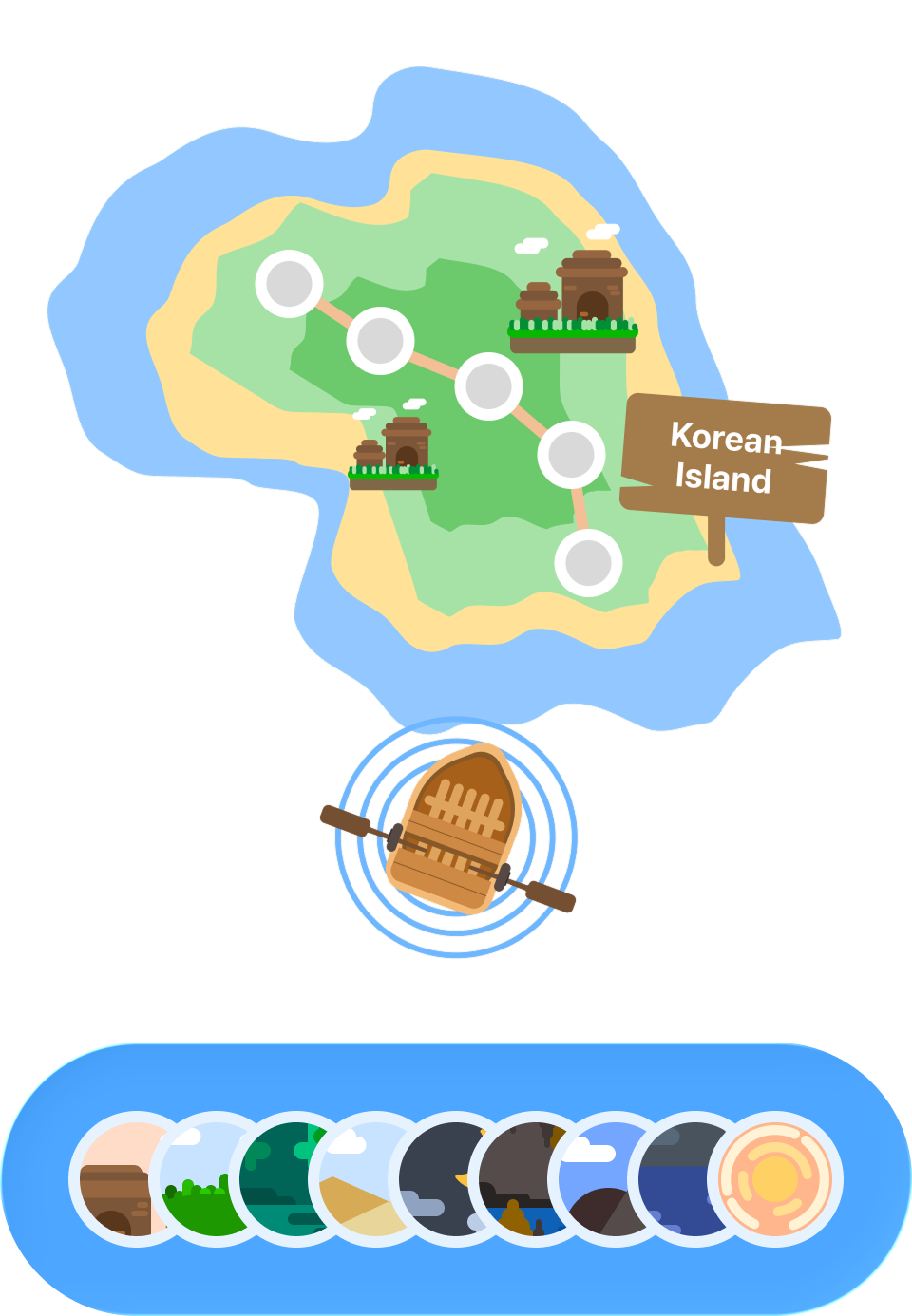 Korean Island Map